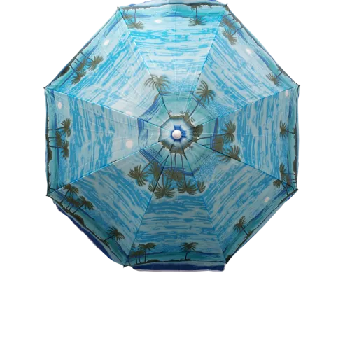 Strand Parasol 150 cm Palmboom blauw 
